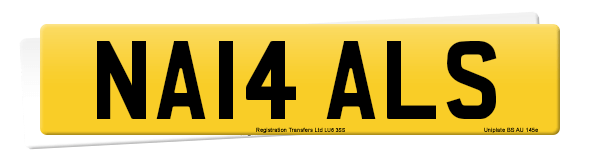 Registration number NA14 ALS